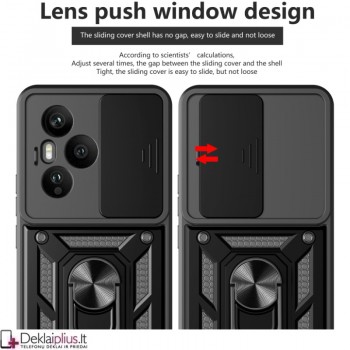 5in1 smūgiams atsparus dėklas su uždaromu dangteliu - juodas (Huawei Honor 400 Pro) 5in1 smūgiams atsparus dėklas su uždaromu dangteliu - juodas (Huawei Honor 400 Pro)